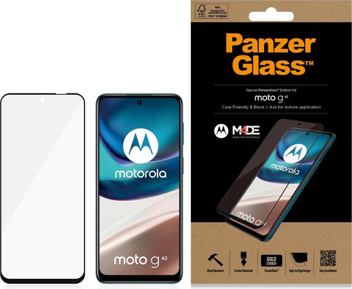 Produktbild PanzerGlass Ultra-Wide Fit (1 Stück, Motorola Moto G42)