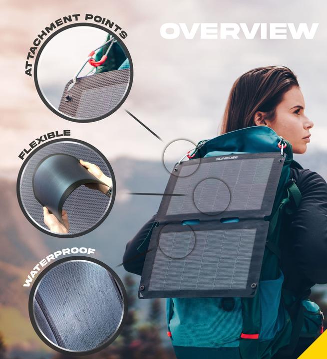 Actual product image Sunslice Portable solar panel "Fusion Flex 12" (12 W, 0.24 kg)