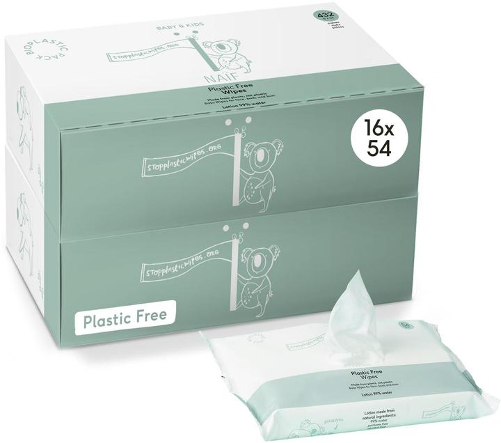 Actual product image Naïf Baby wet wipes (864 Piece)