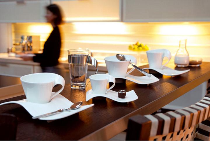 Immagine prodotto Villeroy & Boch Partyplate NewWave Caffè (1 x, Sottobicchiere in vetro)