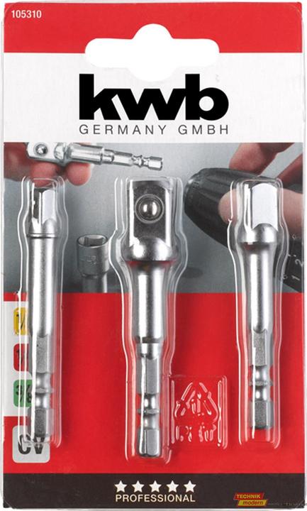Image du produit kwb Jeu d'adaptateurs 1/4", 3/8", 1/2