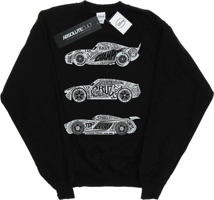Immagine prodotto Disney Cars Text Racers Felpa Ragazze (152, 158)