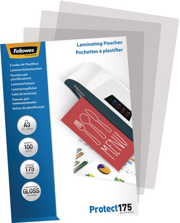 Image du produit Fellowes Protéger 175 (A3, 100 pièce(s), 175 µm)