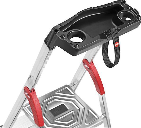 Produktbild Hailo L80 ComfortLine, Alu-Sicherheits-Stehleiter, 5 Stufen (Stehleiter, 150 cm)