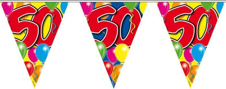 Actual product image Folat Pennant chain Birthday balloons 50 years