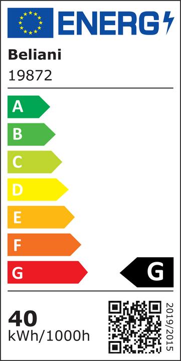 Label énergétique Beliani Plafonnier Lumarko LED Plafonnier Metalo Sp. SAKAE blanc. (2850 lm, E27)