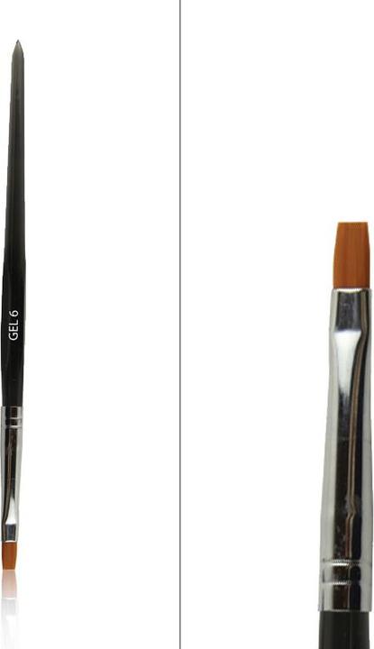 Produktbild BrillBird Gel 6 Pinsel Schwarz (Nagellacktrockner)