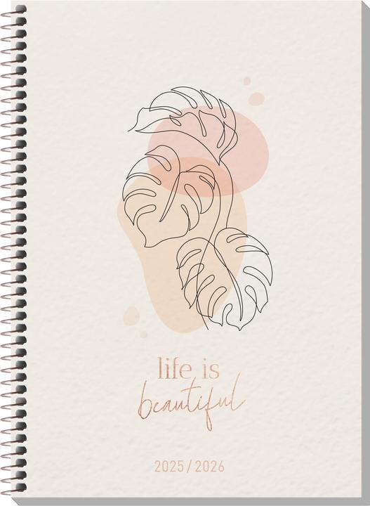 Produktbild Häfft® Verlag Schülerkalender College-Timer August 2025 - Juli 2026 life is beautiful (A5, Deutsch)