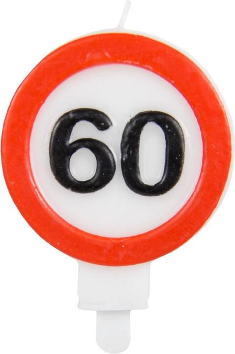 Produktbild Folat Kerze 60 Jahre Verkehrsschild