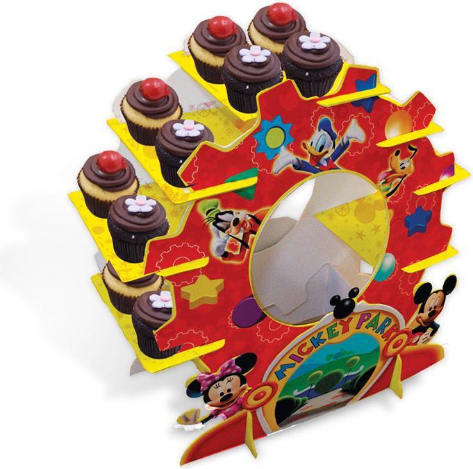 Produktbild JT Lizenzen Mickey Mouse Muffin-Étagère: Kindergeburtstag Muffin-Deko (1 x)