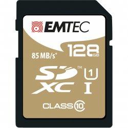 Actual product image Emtec SDXC 128GB Class10 Gold + (128 GB, SDXC, U1, UHS-I)