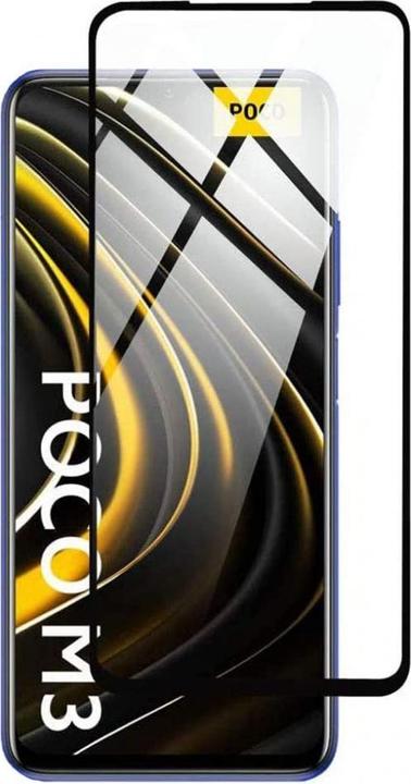 Produktbild Screenguard Xiaomi Poco M3 Full Screen Panzerglas Schutzfolie 2.5D 9H (1 Stück, Xiaomi Poco M3)