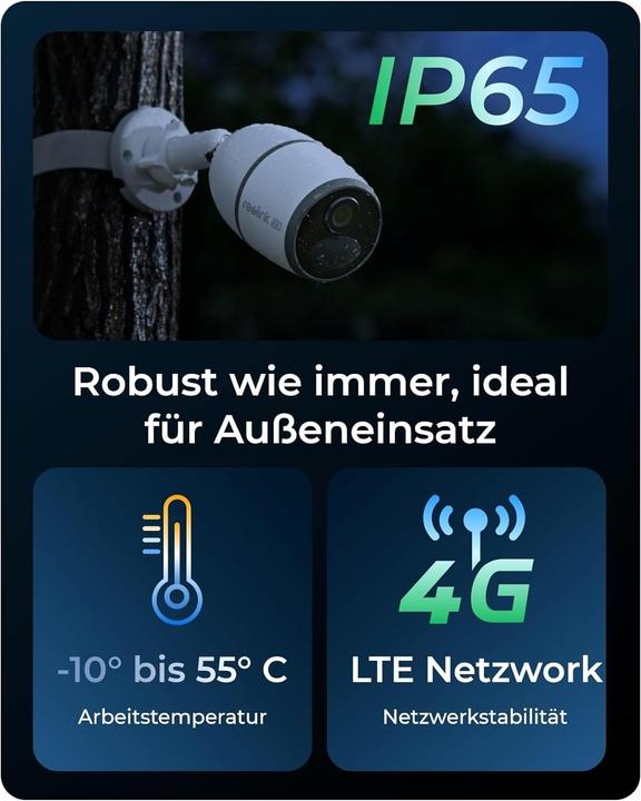 Produktbild Reolink 4G/LTE-Kamera GO Ultra inkl. Solarpanel 2 + SIM (3840 x 2160 Pixels)