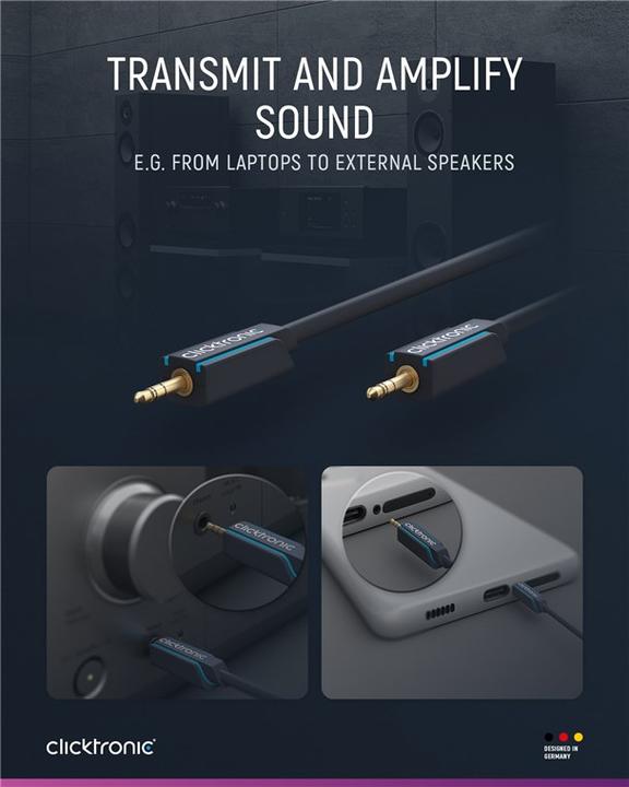 Actual product image clicktronic Mp3 (1.50 m, 3.5mm jack (AUX))