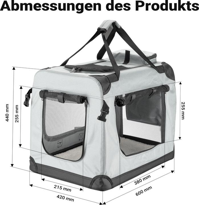 Produktbild Fudajo Transportbox (Hund, Faltbar, Atmungsaktiv)