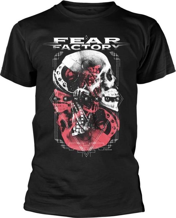 Actual product image Unisex Adult Genexus Skull Poster T-Shirt (L)