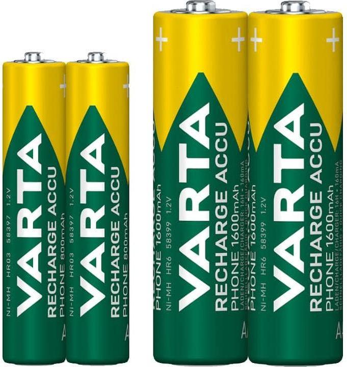 Actual product image Varta Recharge Accu Phone (2 pcs., AA, 1600 mAh)