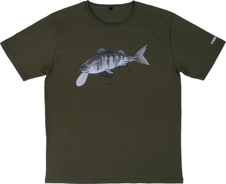 Produktbild Stucki Fishing Because Fanatics T-Shirt Olive (XL)