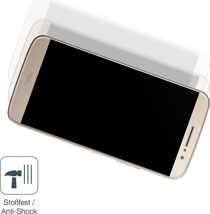 Actual product image Dipos Screen Protector Anti-Shock (2 Piece, Motorola Moto M)