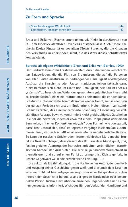 Produktbild Die Marquise von O (Deutsch, Heinrich von Kleist, 2020)