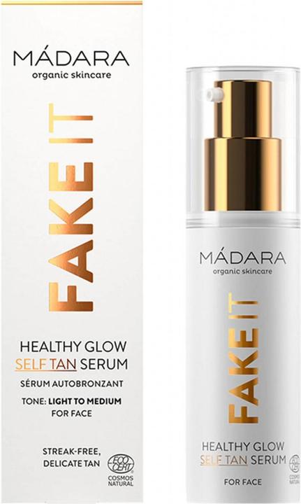 Produktbild Madara Self Tan Milk FAKE IT Healthy Glow Self Tan Serum "Màdara Selbstbräuner für das Gesicht" (Selbstbräunungsspray, 30 ml)