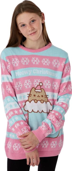 Image du produit Pusheen Sweatshirt de Noël en tricot pour filles (146, 152)