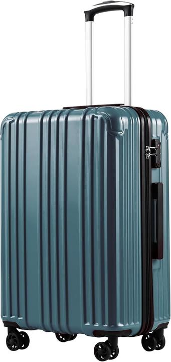 Coolife Hartschalen Rollkoffer (60 l, M (50 - 90l))