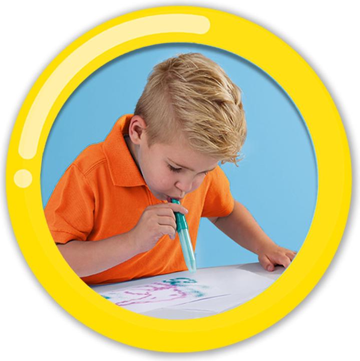 Image du produit Ses Creative Blow Airbrush Pens - Dinosaures avec changement de couleur magique
