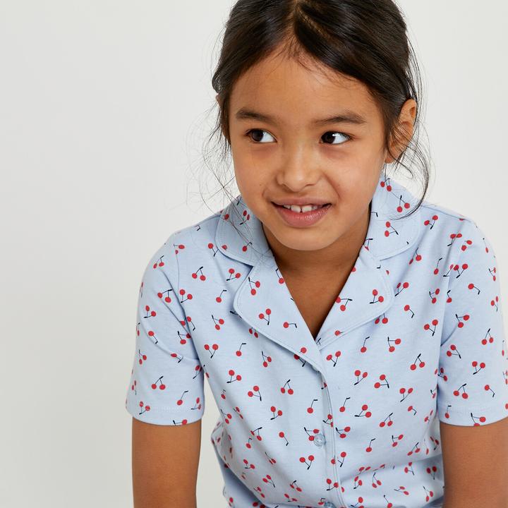 Image du produit La Redoute Collections Pyjama court imprimé cerise (102)