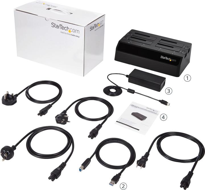 Produktbild StarTech USB 3.0 4 Bay Hard Drive Docking Station (2.5", 3.5")