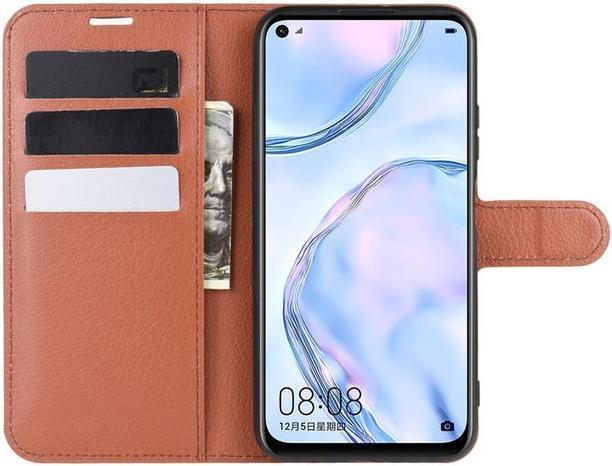 Actual product image MU Classic Litchi Leather Bookcover Series (Huawei P40 Lite)