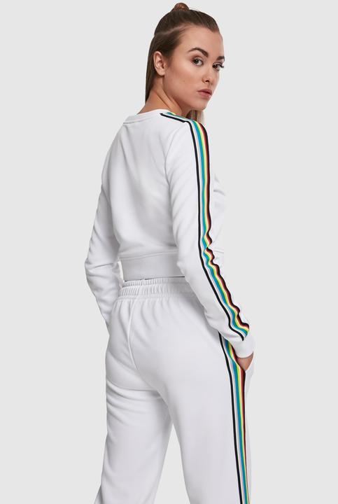 Actual product image Urban Classics Ladies Multicolor Taped Sleeve Crewneck (3XL)