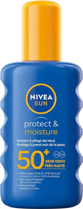 Image du produit NIVEA Sun Protect & Moisture Spray solaire (Spray solaire, SPF 50+, 200 ml, 237 g)