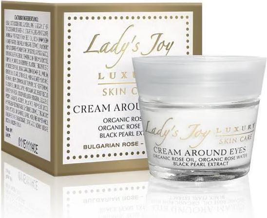 Produktbild Rose Creme um die Augen Zellerneuerung Reduziert Falten Erhöht die Hautdichte Verjüngt die Haut (Balsam, 15 ml, Tag + Nacht)