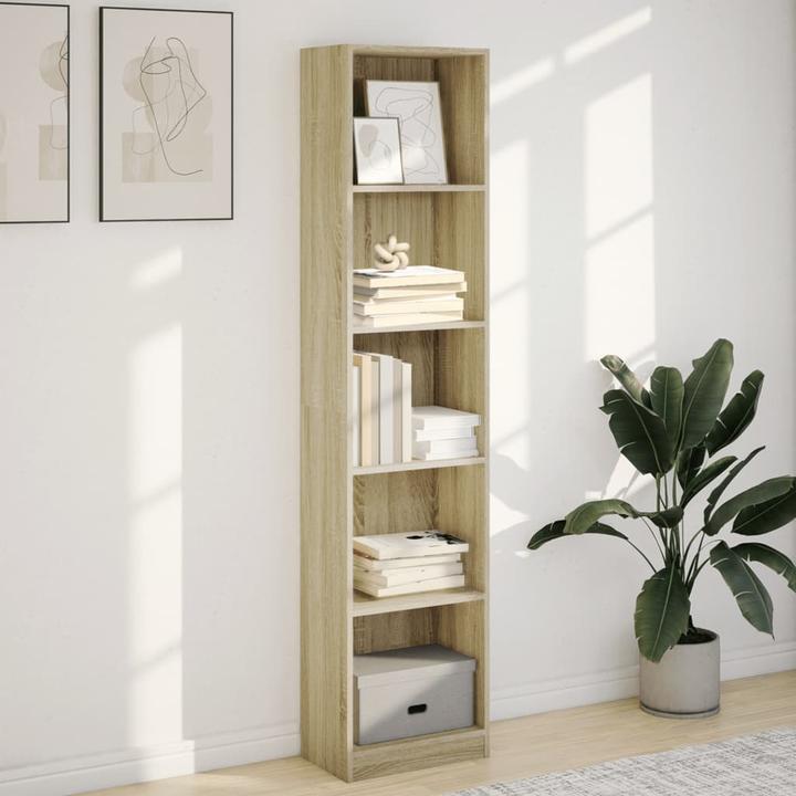 Immagine prodotto VidaXL Bücherregal Regal Standregal Büroregal Aufbewahrungsregal Sonoma-Eiche (40 x 24 x 176 cm)