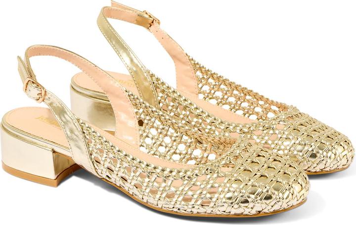 Produktbild Joe Browns Woven Metallic Block Heel Sling Back Shoes (42)