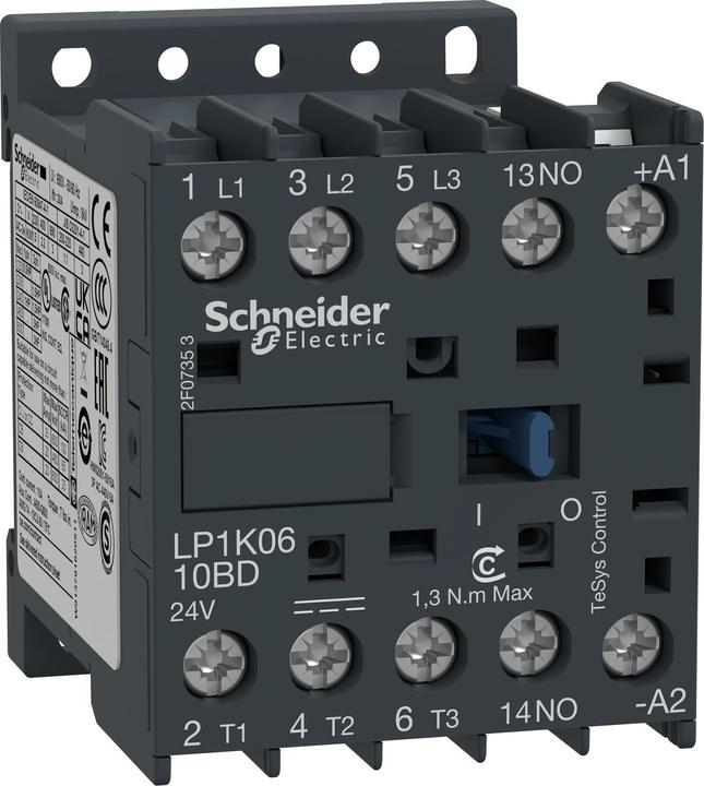 Produktbild Schneider Electric Contactor Miniature 3 Hp 12 Vdc 1 No Aux