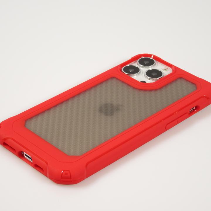 Produktbild PhoneLook Hülle Military Elite kompakt Cover mit semi-transparentem Carbon Rücken (Apple iPhone 14 Pro)