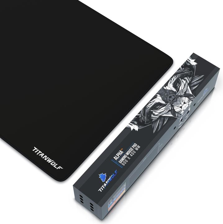 Actual product image Titanwolf Gaming Mouse Pad, 900 x 400mm XXL Mouse Mat, Improves Precision & Speed, Font (XXL)