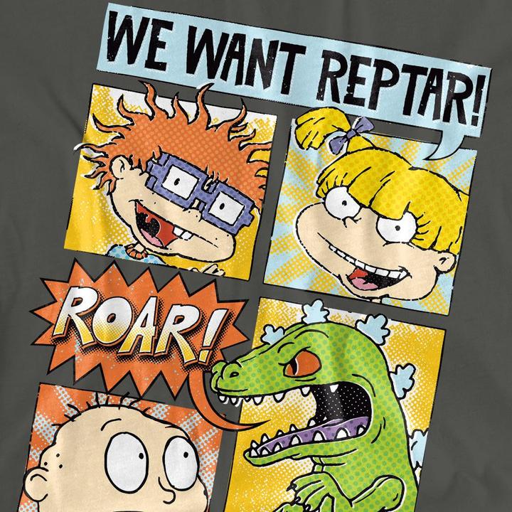 Actual product image Rugrats Unisex Adult We Want Reptar! Comic T-Shirt (S)