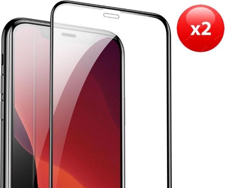 Immagine prodotto Baseus Pellicola di vetro temperato 0,3 mm a tutto schermo e a tutto vetro (2pcspack+fattore di (2 Pezzo/i, Apple iPhone XS Max, Apple iPhone 11 Pro Max)