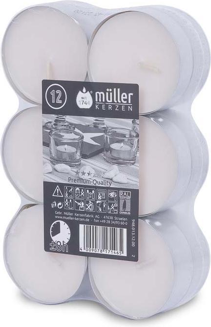 Produktbild müller Kerzen Maxi-Teelichter (12 Stk.)