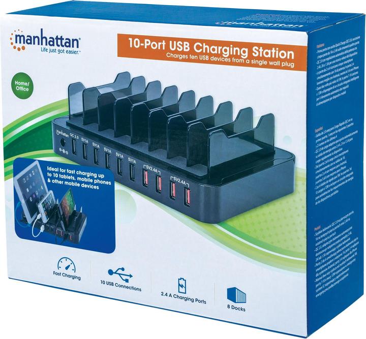Produktbild Manhattan USB-Ladestation (76 W)