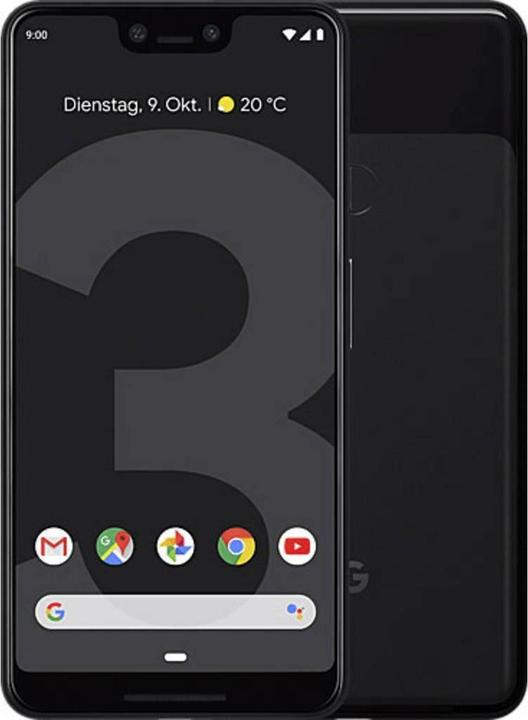 Actual product image Google Pixel 3 XL (64 GB, Just Black, 6.30", Single SIM, 12.20 Mpx, 4G)