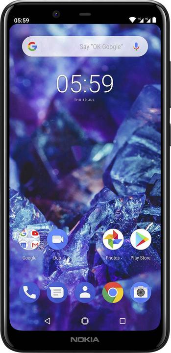 Nokia 5.1 Plus (32 Go, Noir, 5.86", Double SIM hybride, 13 Mpx, 4G)
