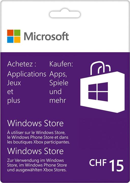 Produktbild Microsoft Windows Store Guthaben CHF 15