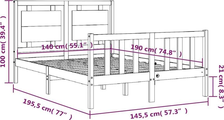 Image du produit VidaXL Erlina (140 x 190 cm)