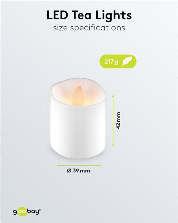 Produktbild Goobay 6er-Set LED-Teelichter (6 x)