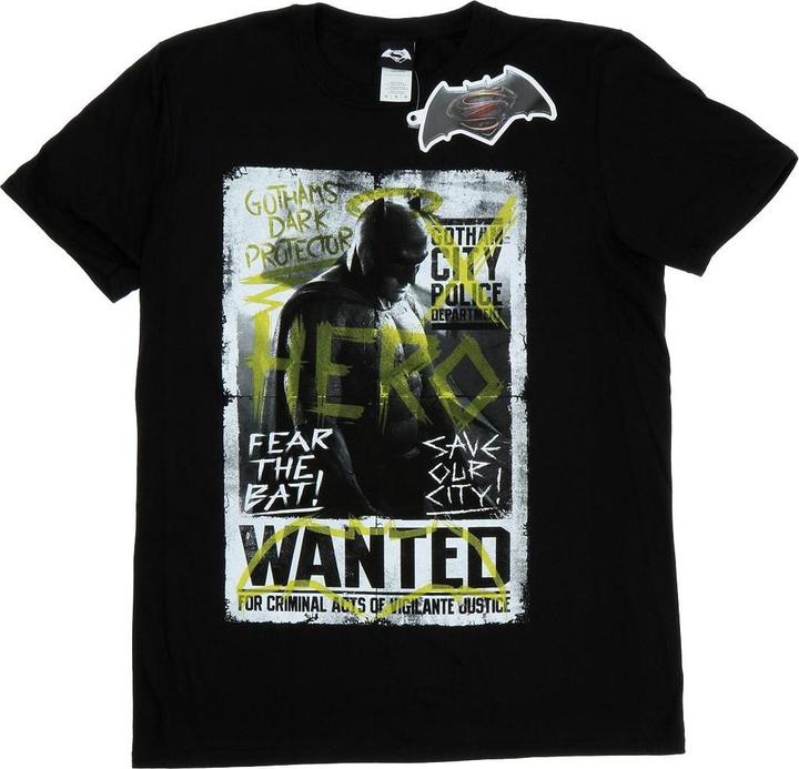 Batman v Superman Wanted Poster TShirt