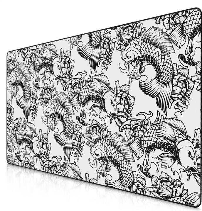 Titanwolf Gaming mouse pad, 1200 x 600mm XXXL speed gaming mouse mat, mouse pad extra large surface, Koi (XXL)
